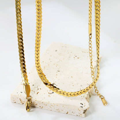 Collar Braided Double Strand con fusión en Oro 18K