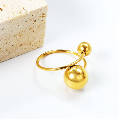 Anillo Orb Open Design con fusión en Oro 18K