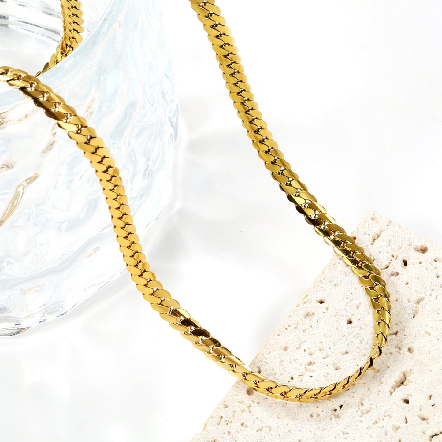 Collar Braided Double Strand con fusión en Oro 18K