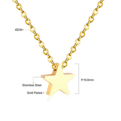 Collar Stella Glossy con fusión en Oro 18K