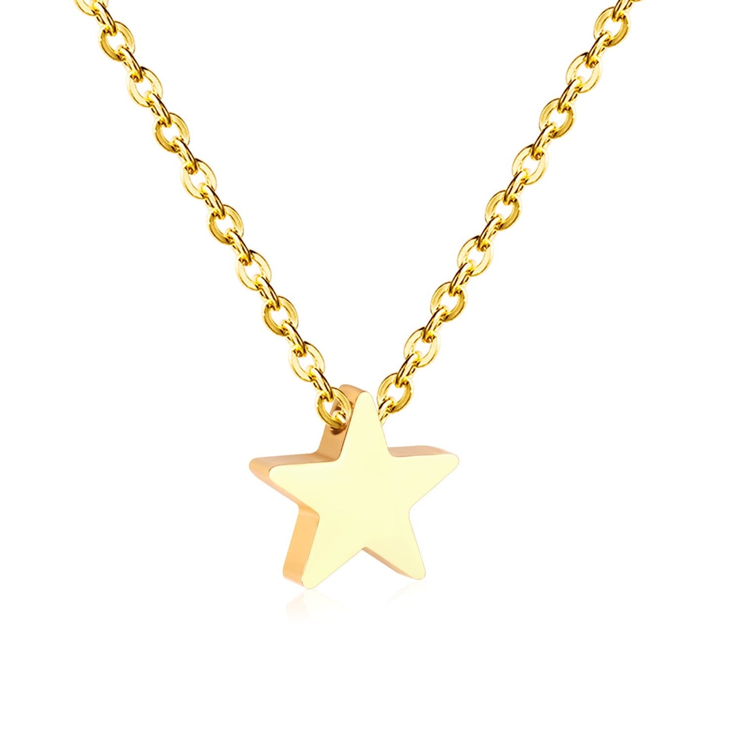 Collar Stella Glossy con fusión en Oro 18K