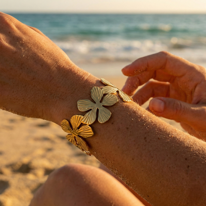 Brazalete Garden con fusión en Oro 18K