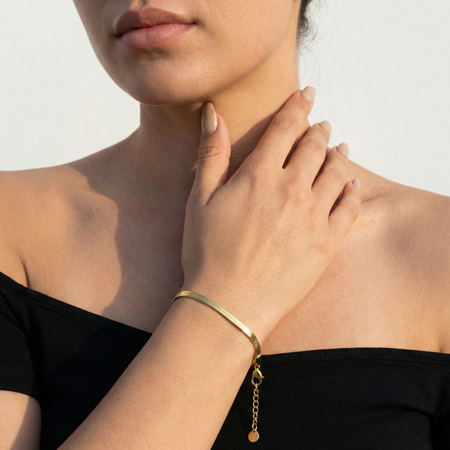 Pulsera Prisma con fusión en Oro 18K