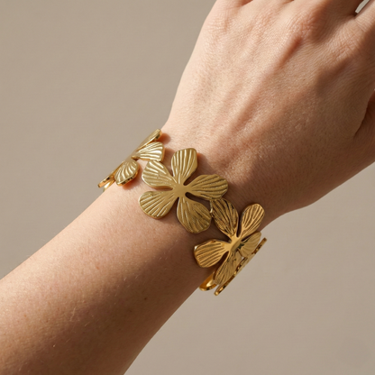 Brazalete Garden con fusión en Oro 18K