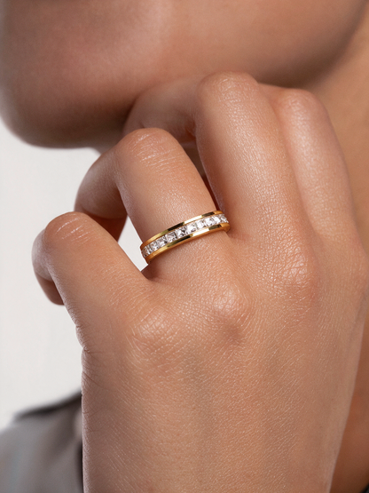Anillo Latest Design 18K con fusión en Oro 18K