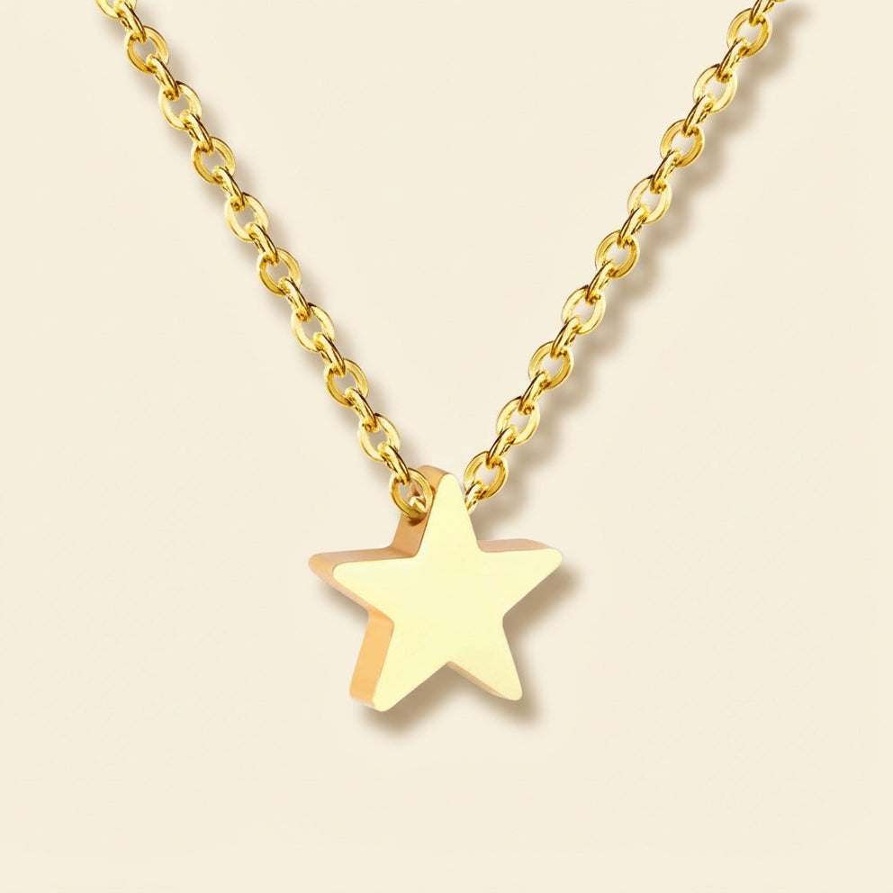 Collar Stella Glossy con fusión en Oro 18K