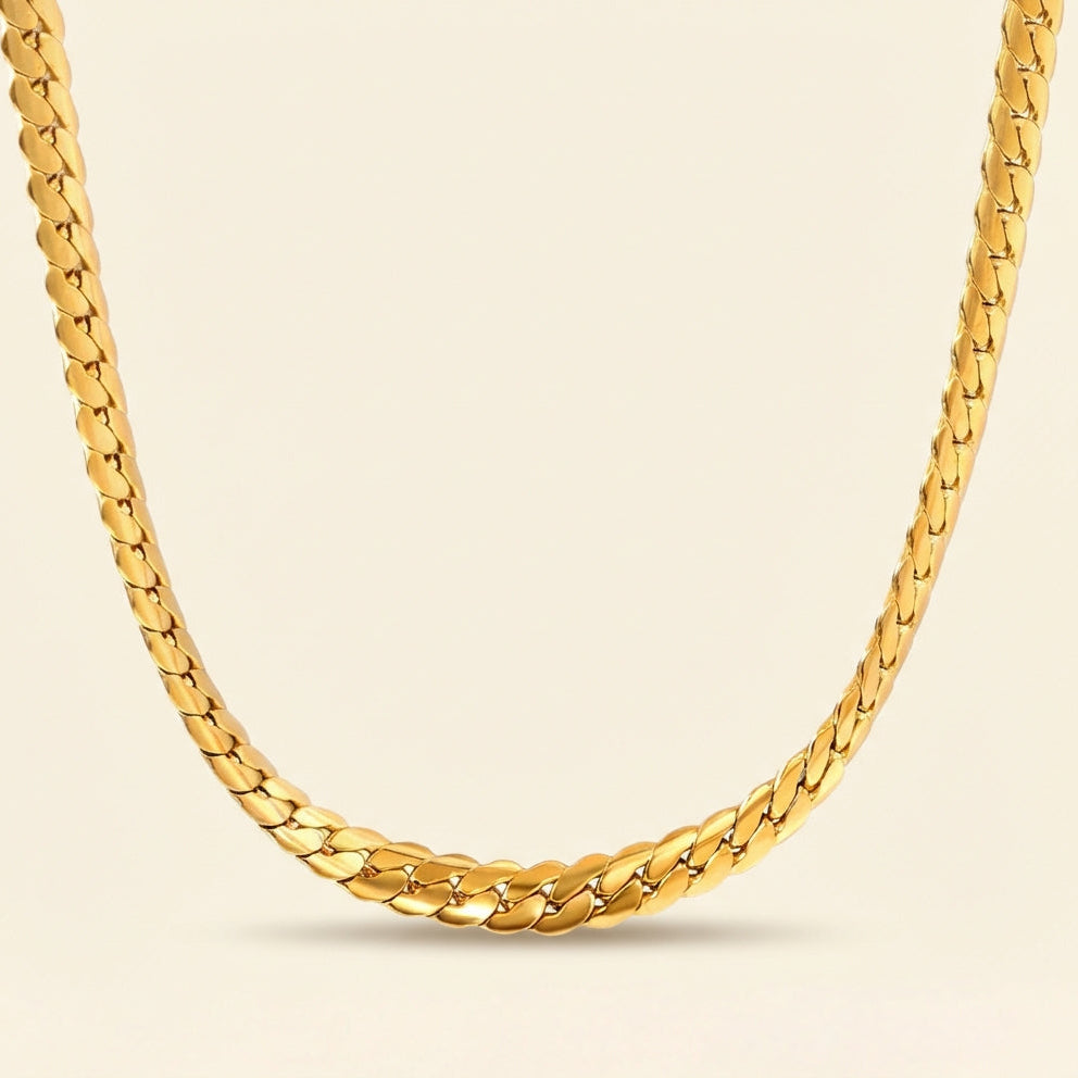 Collar Braided Double Strand con fusión en Oro 18K