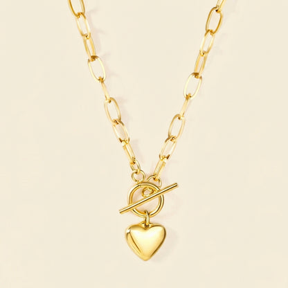 Collar Heart Link Choker