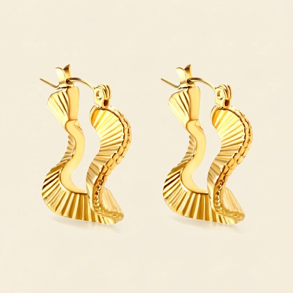 Pendientes Wave Buckle