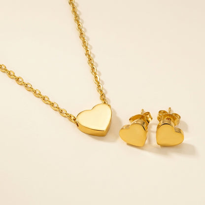 Set Heart Minimal con fusión en Oro 18K