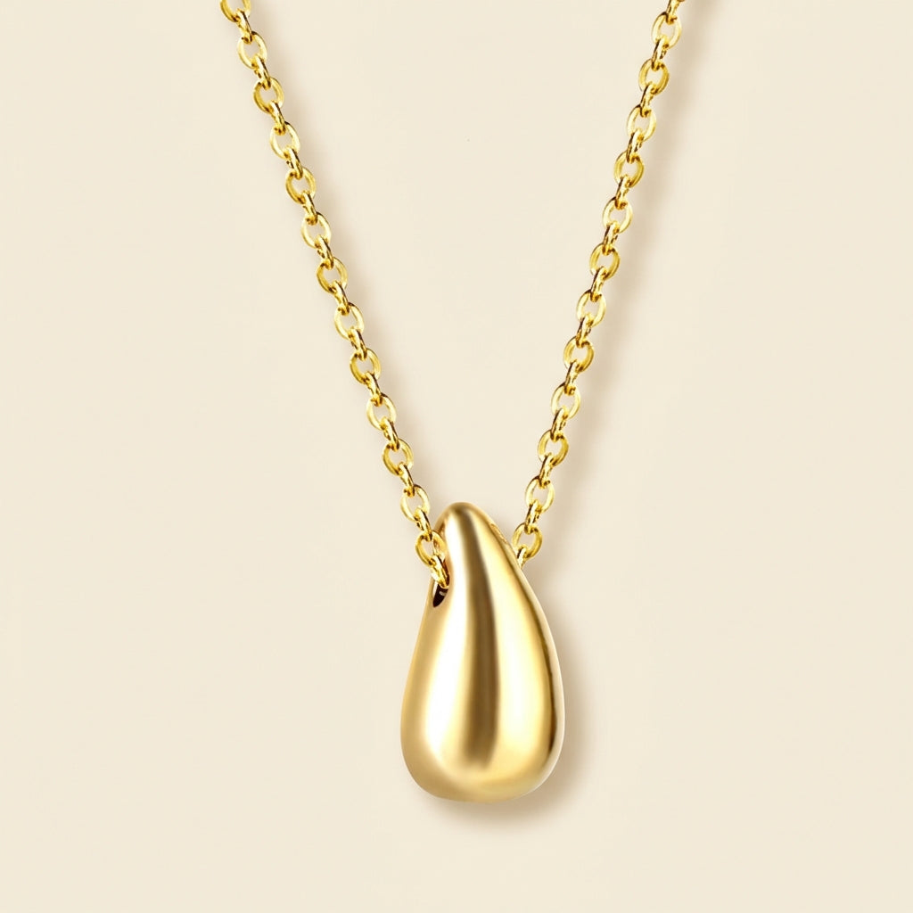 Collar Water Drop Essence con fusión en Oro 18K