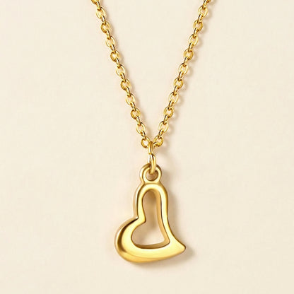 Collar Crooked Heart Soul con fusión en Oro 18K