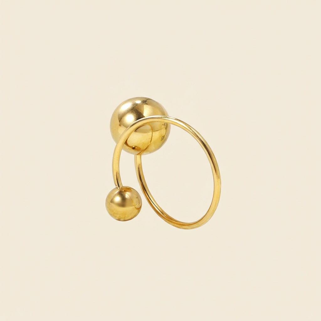 Anillo Orb Open Design con fusión en Oro 18K