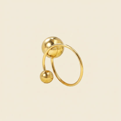 Anillo Orb Open Design con fusión en Oro 18K