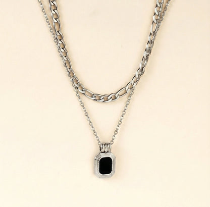 Collar Emerald Night con fusión en Oro 18K