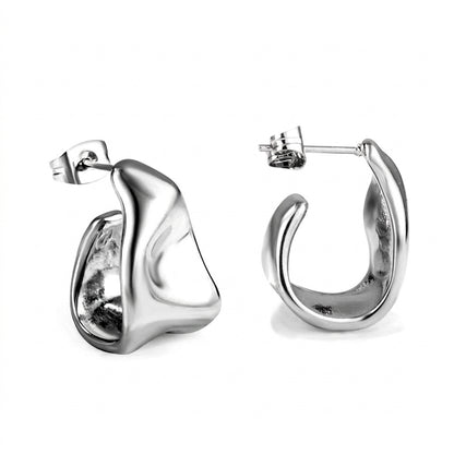 Pendientes Stud Fashion Icon con fusión en Oro 18K