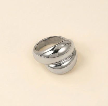 Anillo Dune Gold con fusión en Oro 18K