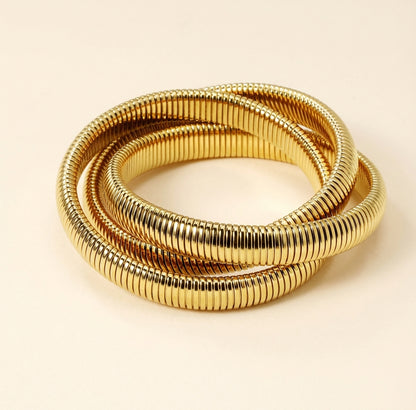 Brazalete Eternal Aura con fusión en Oro 18K