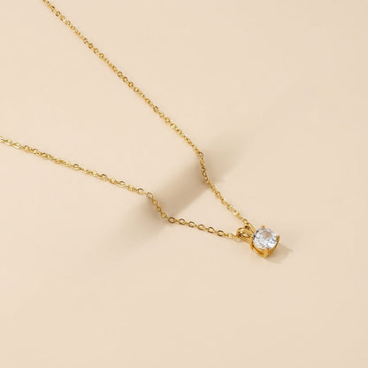 Collar Piedra Eterna con fusión en Oro 18K