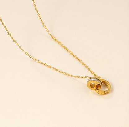 Collar Eternal Roman con fusión en Oro 18K