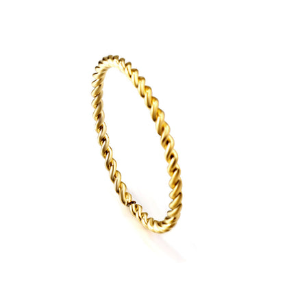 Anillo Spinning Solitaire con fusión en Oro 18K