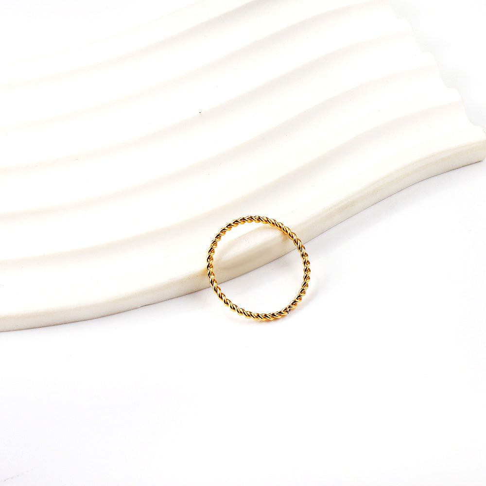Anillo Spinning Solitaire con fusión en Oro 18K