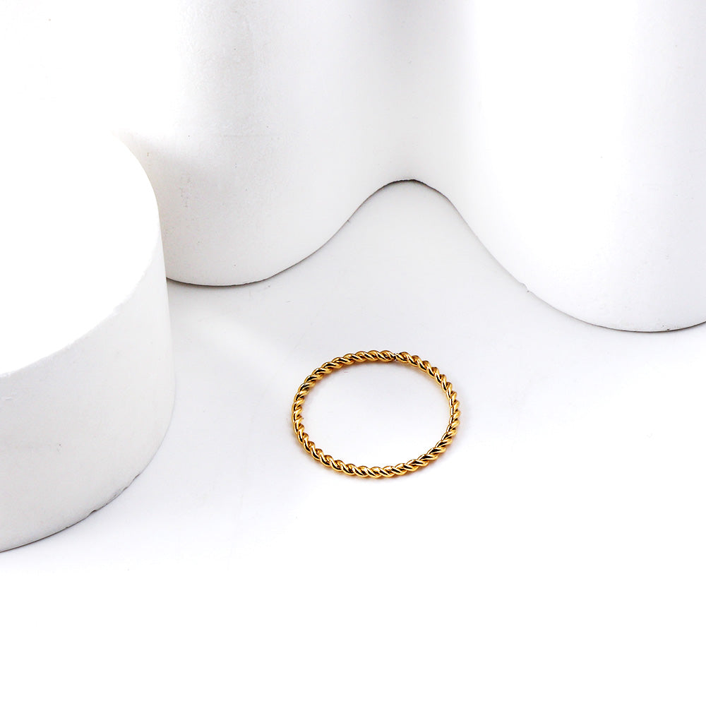 Anillo Spinning Solitaire con fusión en Oro 18K