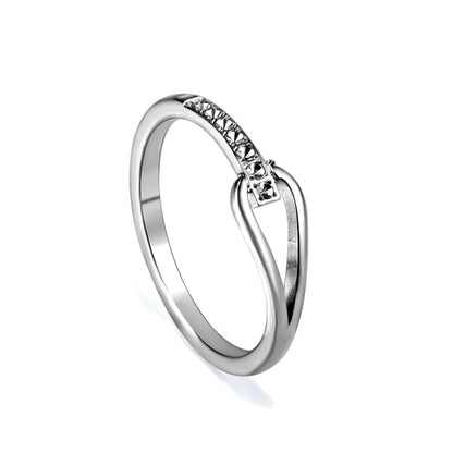 Anillo Water Drop Diamond con fusión en Oro 18K