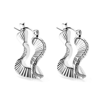 Pendientes Wave Buckle