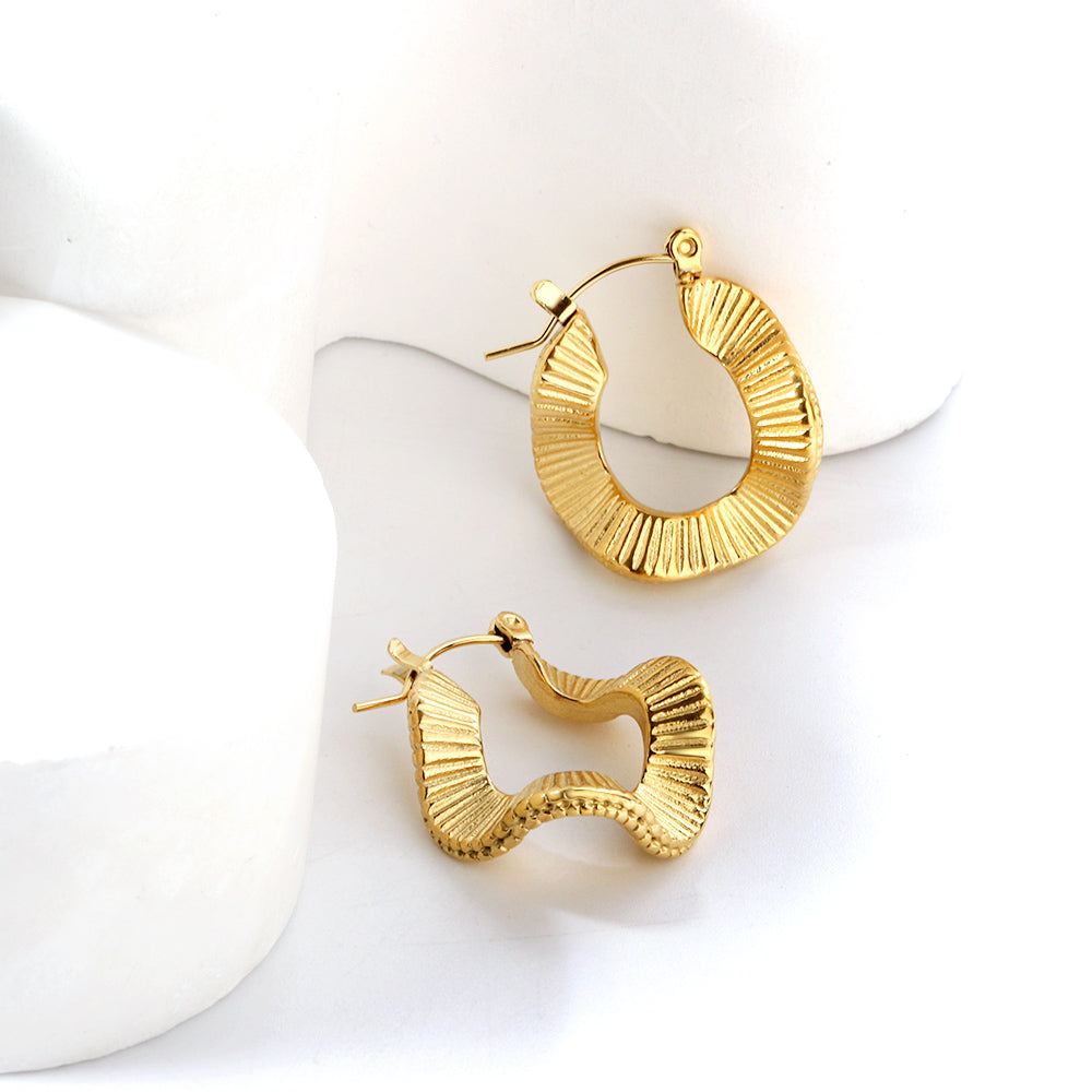 Pendientes Wave Buckle