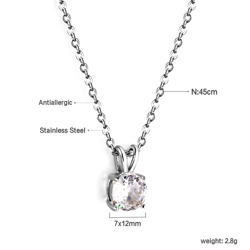 Collar Piedra Eterna con fusión en Oro 18K