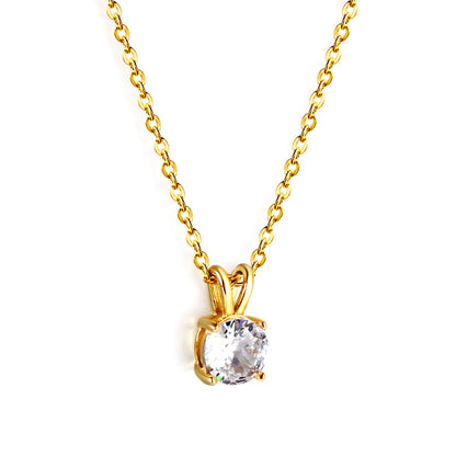 Collar Piedra Eterna con fusión en Oro 18K