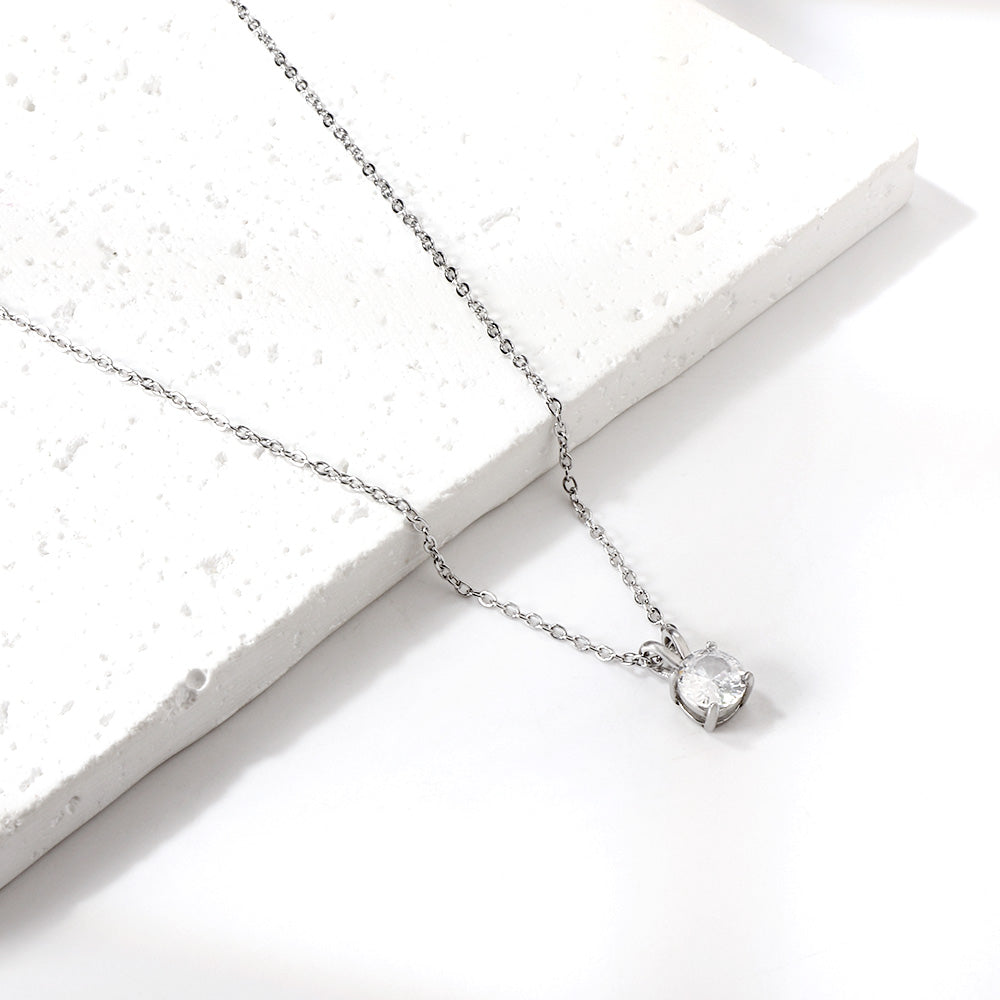 Collar Piedra Eterna con fusión en Oro 18K