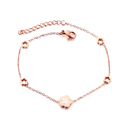 Pulsera Peach Blossom con fusión en Oro 18K