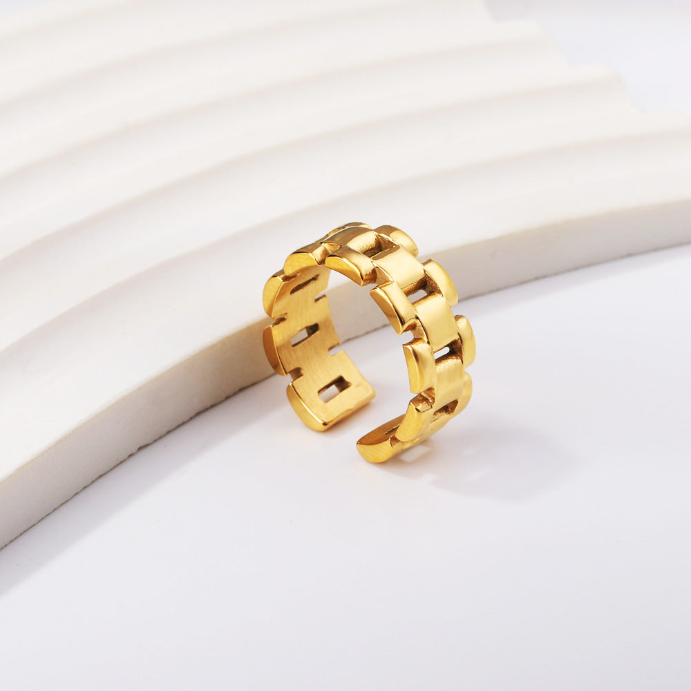 Anillo Watch Bracelet con fusión en Oro 18K