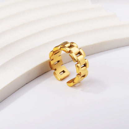 Anillo Watch Bracelet con fusión en Oro 18K