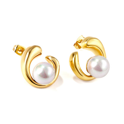 Pendientes Snake Gold Essence con fusión en Oro 18K