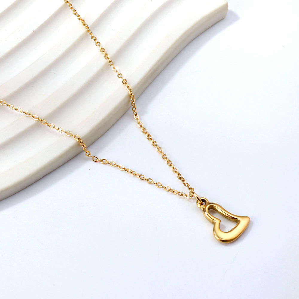 Collar Crooked Heart Soul con fusión en Oro 18K