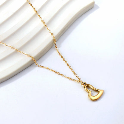 Collar Crooked Heart Soul con fusión en Oro 18K