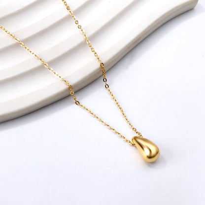 Collar Water Drop Essence con fusión en Oro 18K