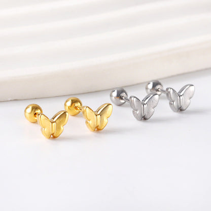 Pendientes Butterfly con fusión en Oro 18K