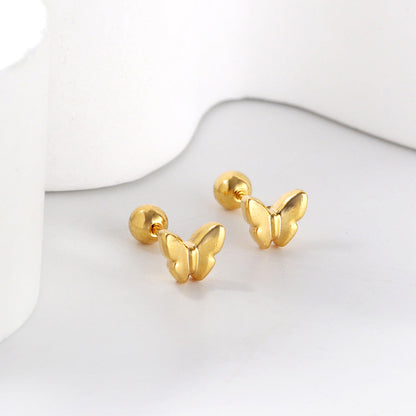 Pendientes Butterfly con fusión en Oro 18K