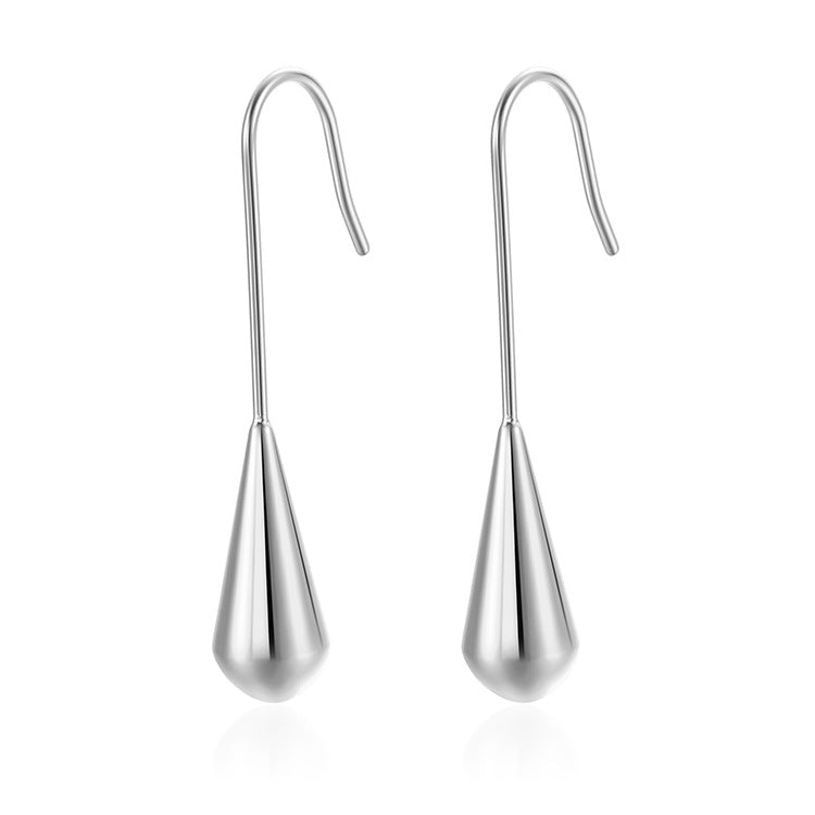 Pendientes Gota Lúa con fusión en Oro 18K
