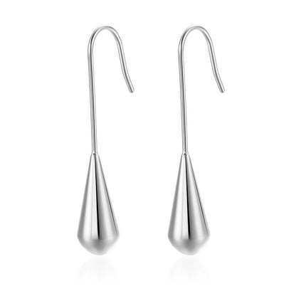 Pendientes Gota Lúa con fusión en Oro 18K