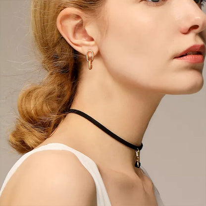 Pendientes Infinite Link con fusión en Oro 18K