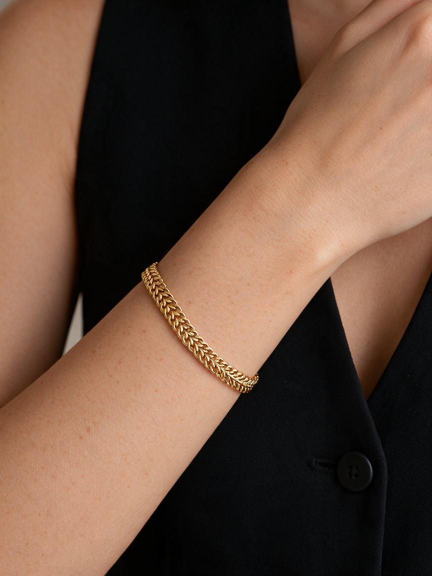 Pulsera Siena Gold con fusión en Oro 18K