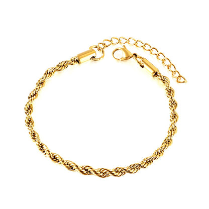 Pulsera Rope Twist con fusión en Oro 18K