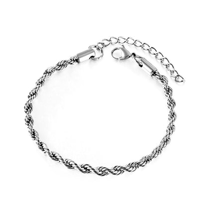 Pulsera Rope Twist con fusión en Oro 18K