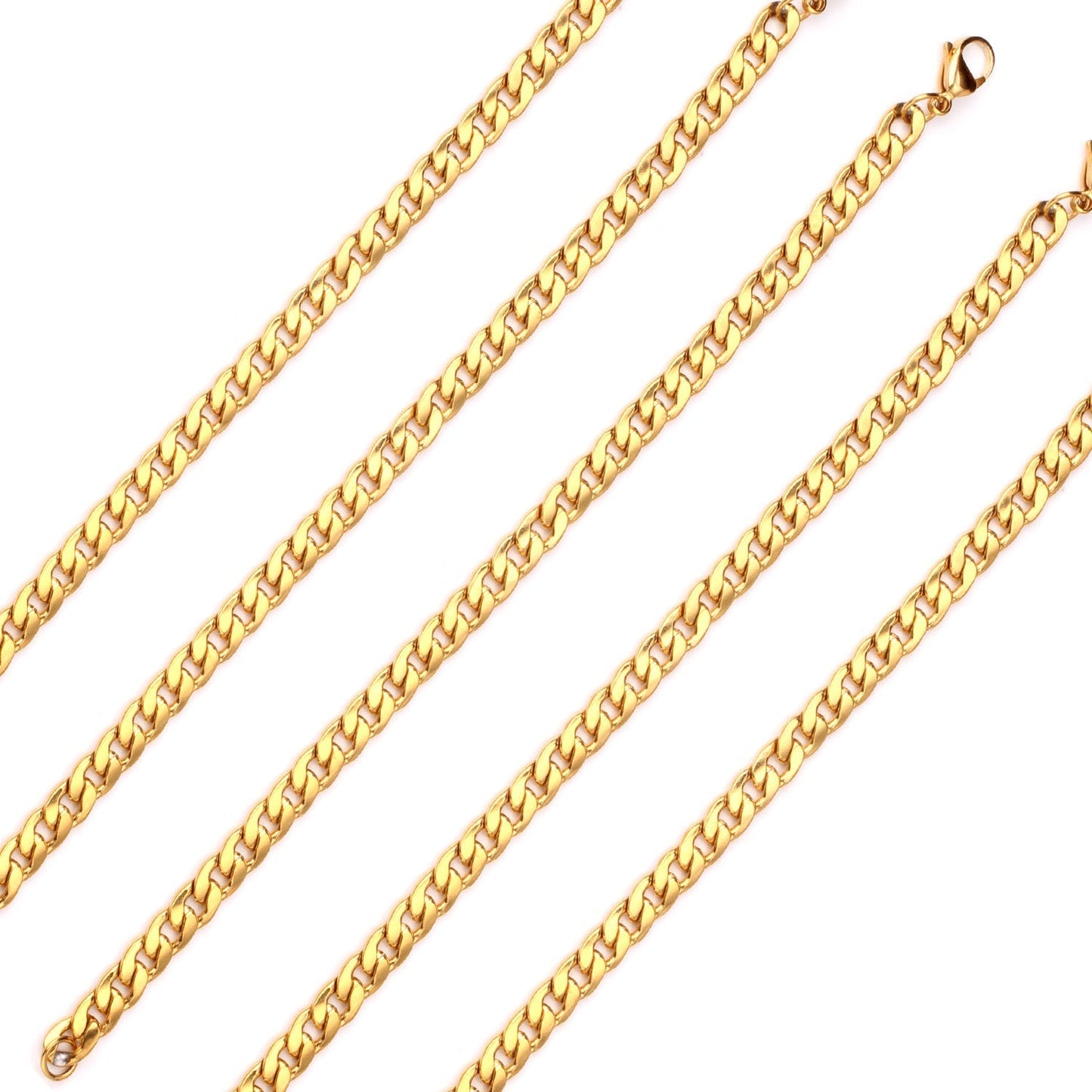Pulsera Curb Chain con fusión en Oro 18K