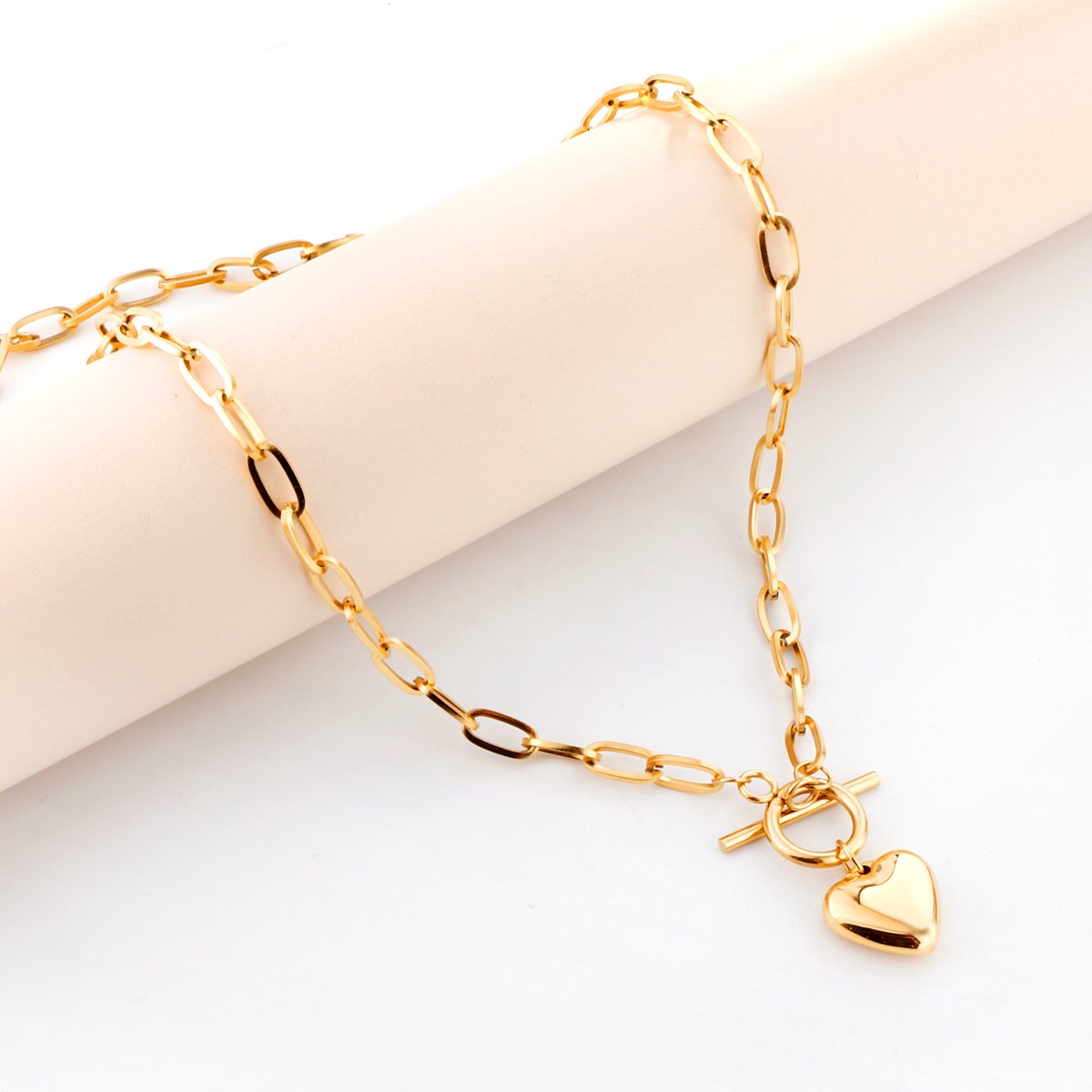 Collar Heart Link Choker